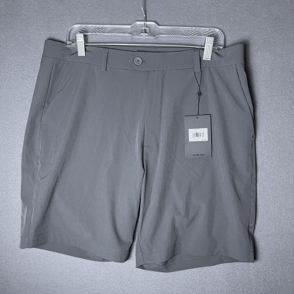 G/FORE Club Golf Shorts Charcoal Grey Size 35 NWT-MSRP $145
